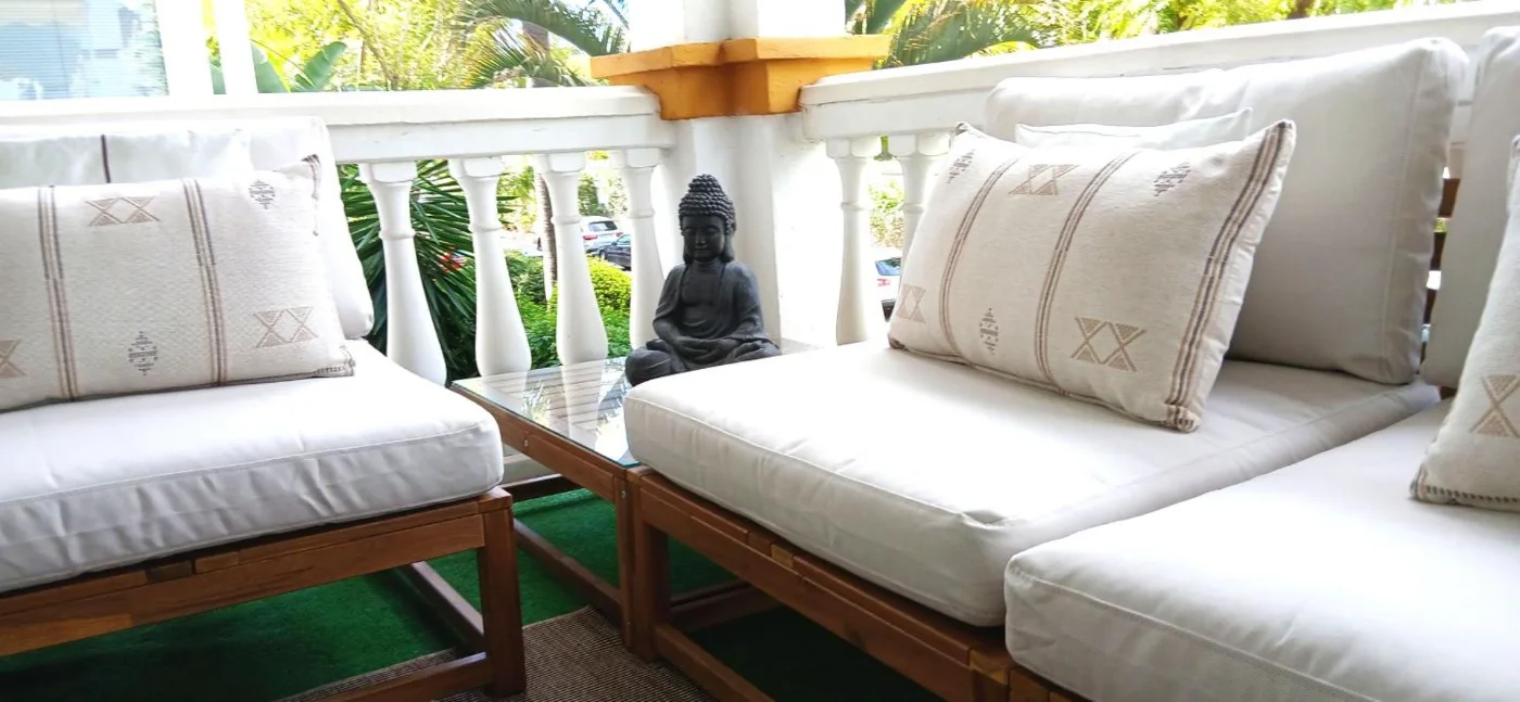 Zona chill out en la terraza